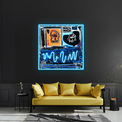 Arrhythmia Fine Art Painting Wall Artwork Neon Signs