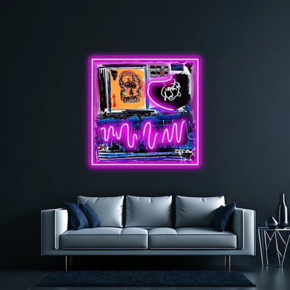 Arrhythmia Fine Art Painting Wall Artwork Neon Signs