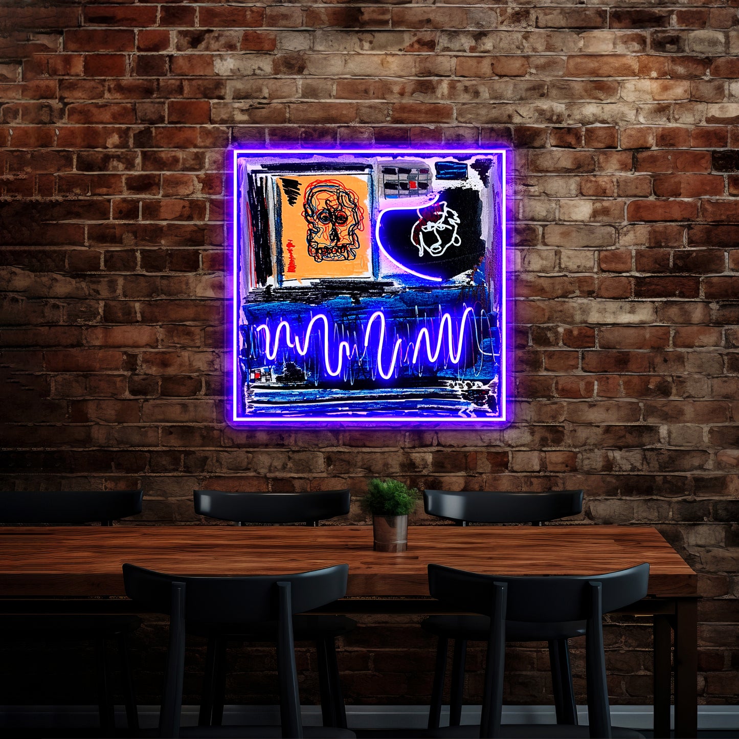 Arrhythmia Fine Art Painting Wall Artwork Neon Signs