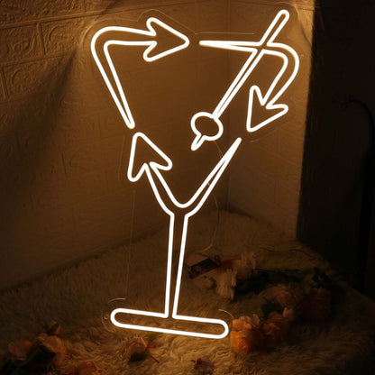 Arrow Cocktails Yellow Neon Sign | Shineneon
