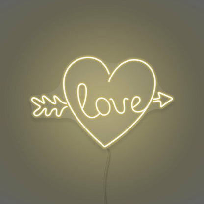Arrow Heart Love Custom Neon Sign | Shineneon