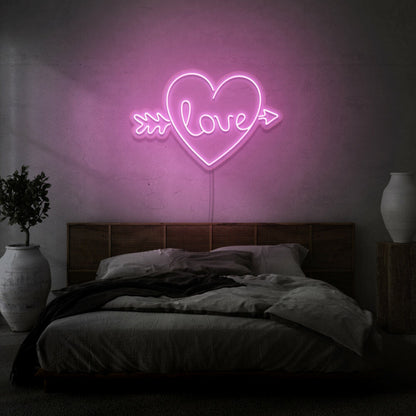 Arrow Heart Love Custom Neon Sign | Shineneon