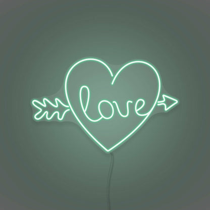 Arrow Heart Love Custom Neon Sign | Shineneon