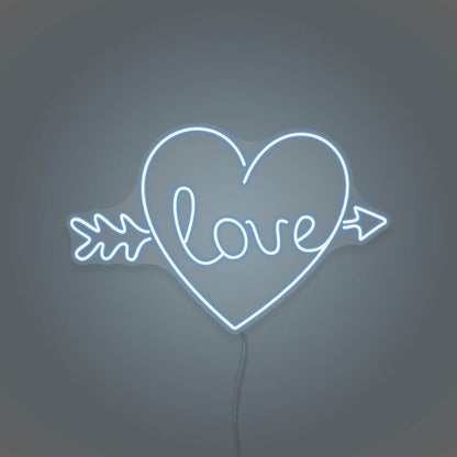 Arrow Heart Love Custom Neon Sign | Shineneon