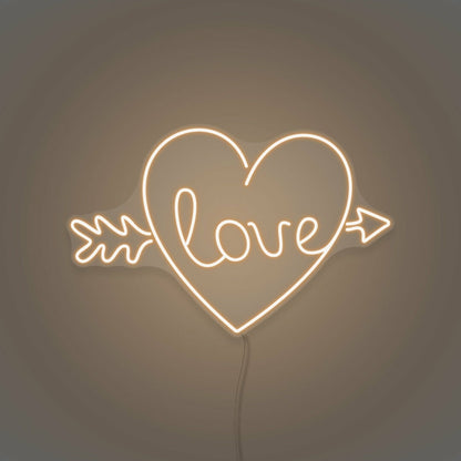 Arrow Heart Love Custom Neon Sign | Shineneon
