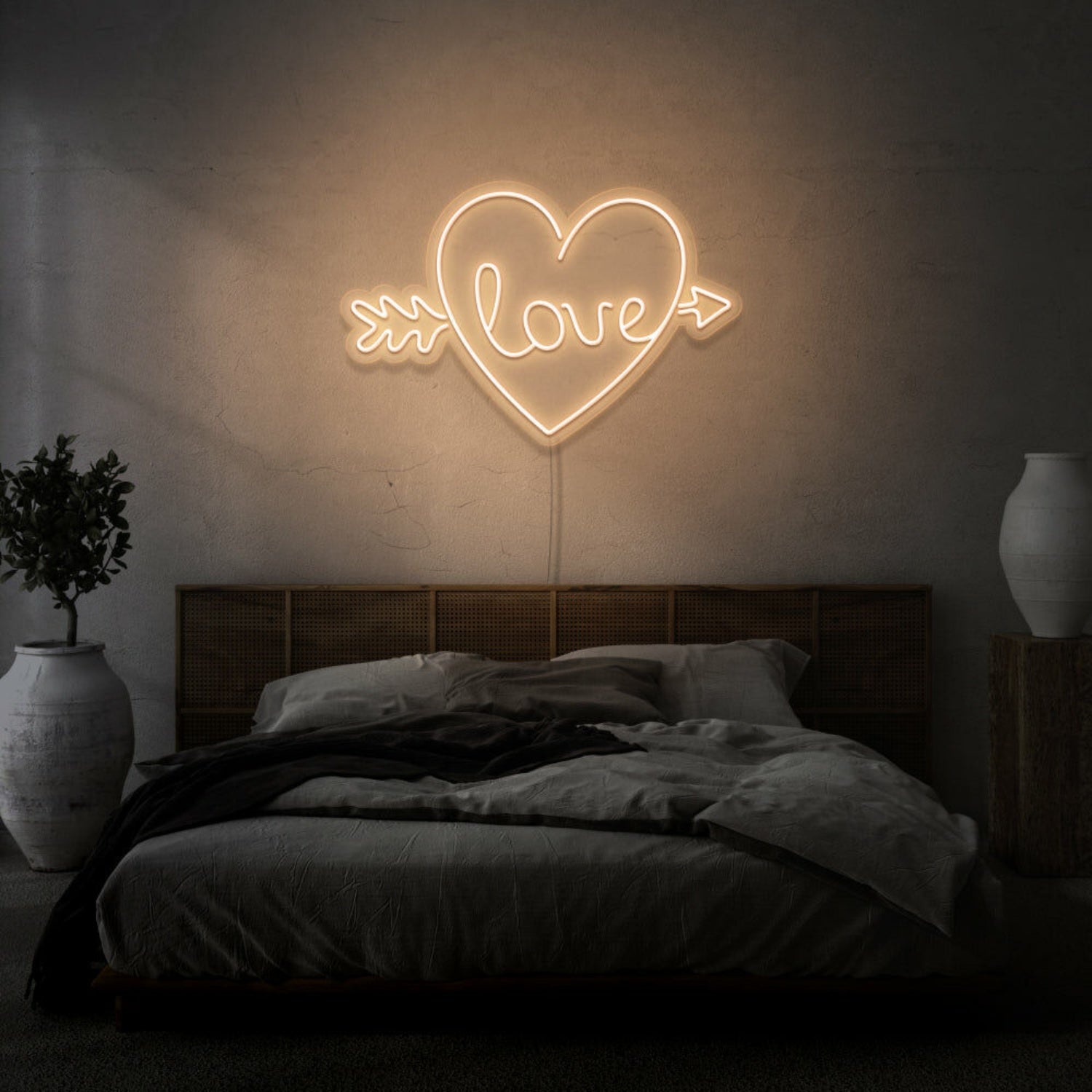 Arrow Heart Love Custom Neon Sign | Shineneon