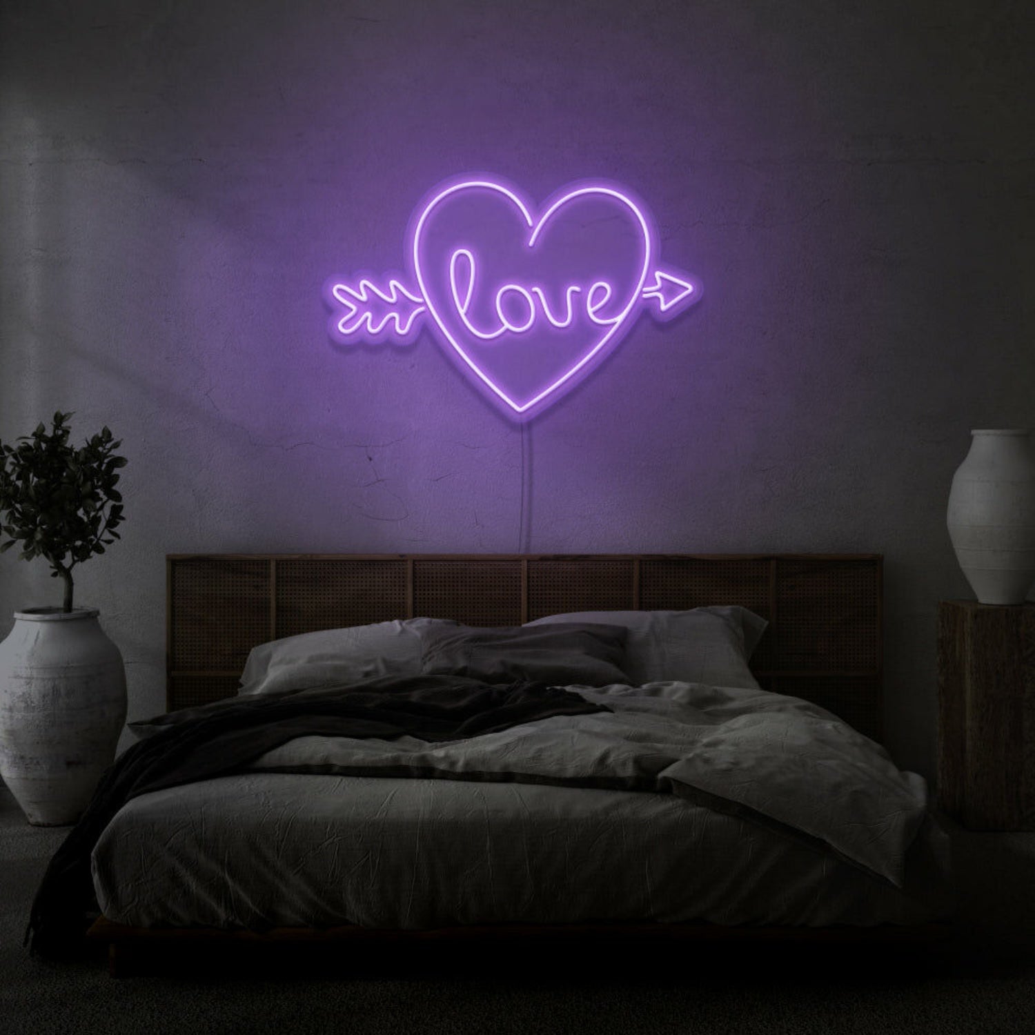 Arrow Heart Love Custom Neon Sign | Shineneon