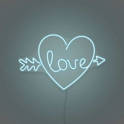 Arrow Heart Love Custom Neon Sign | Shineneon