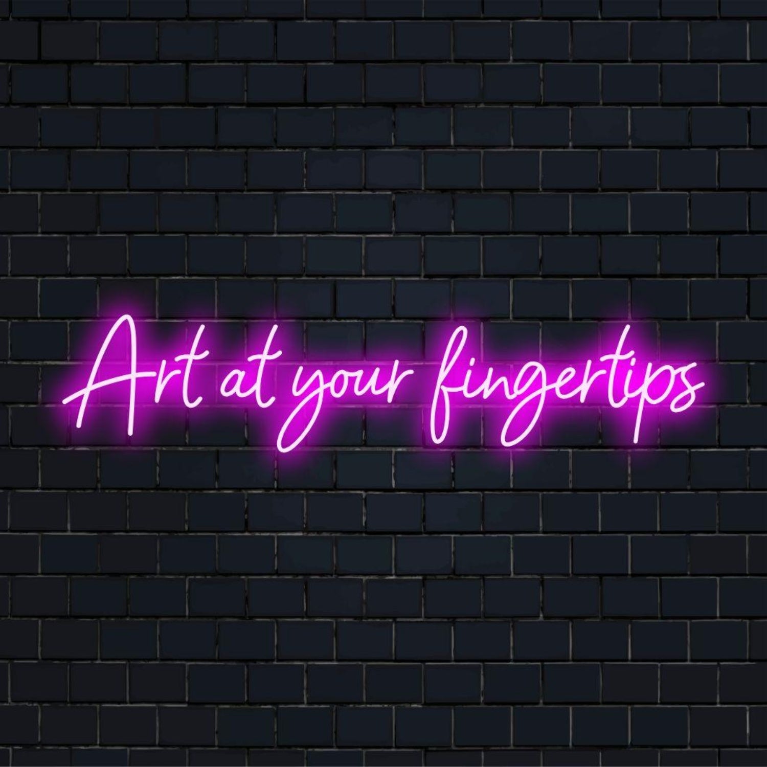 Art At Your Fingertips Bright Pink Led Neon Sign For Art Studios | Shineneon