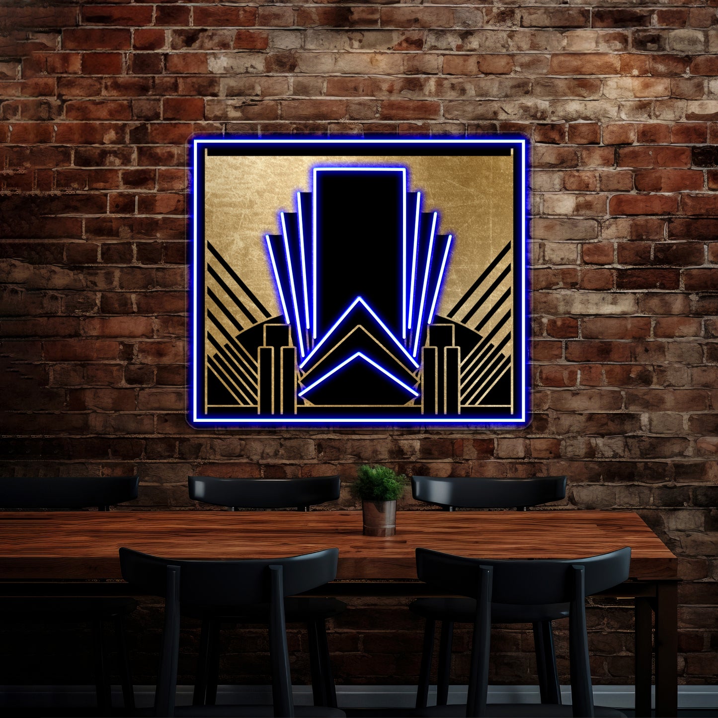 Art Deco Design Wall Artwork Neon Signs