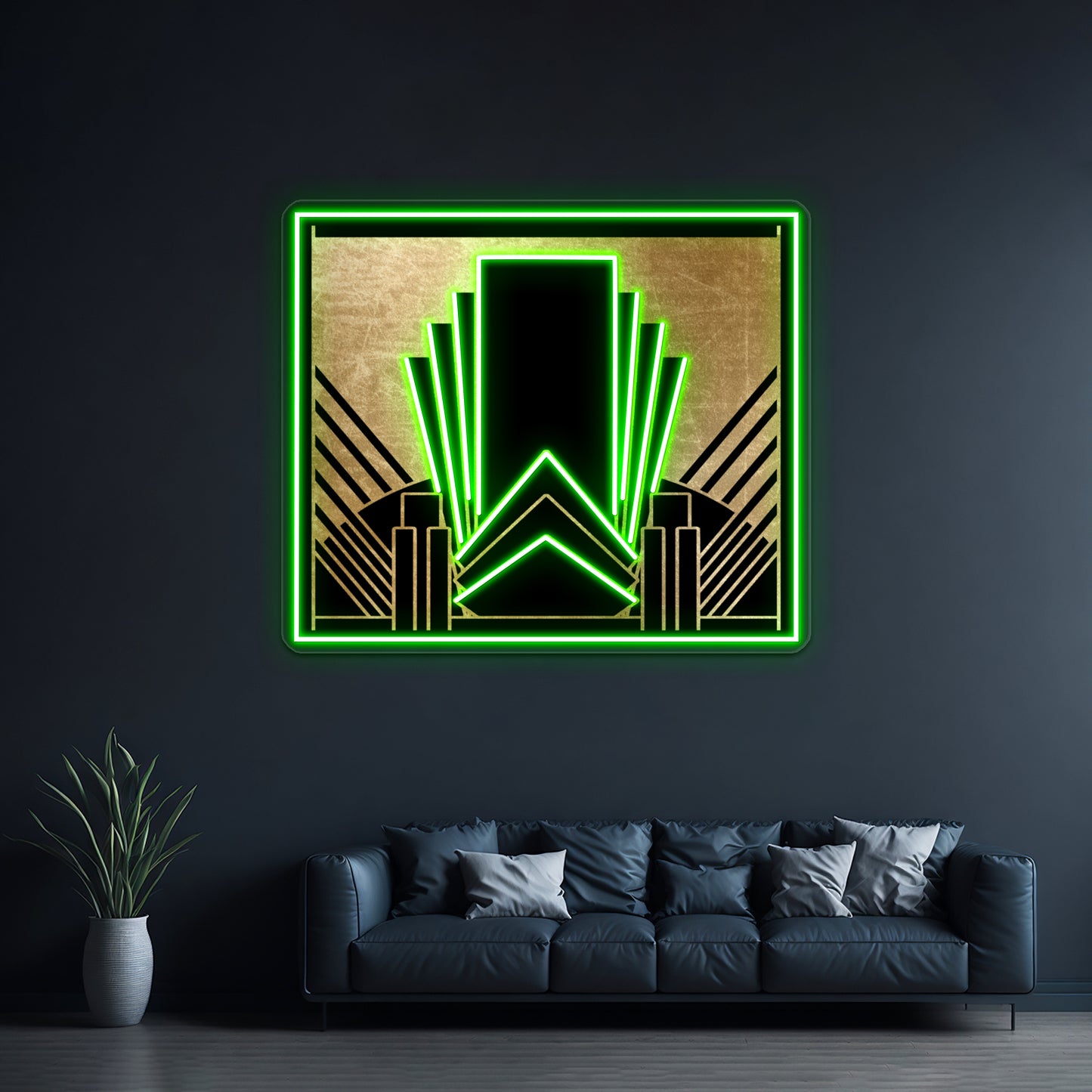 Art Deco Design Wall Artwork Neon Signs