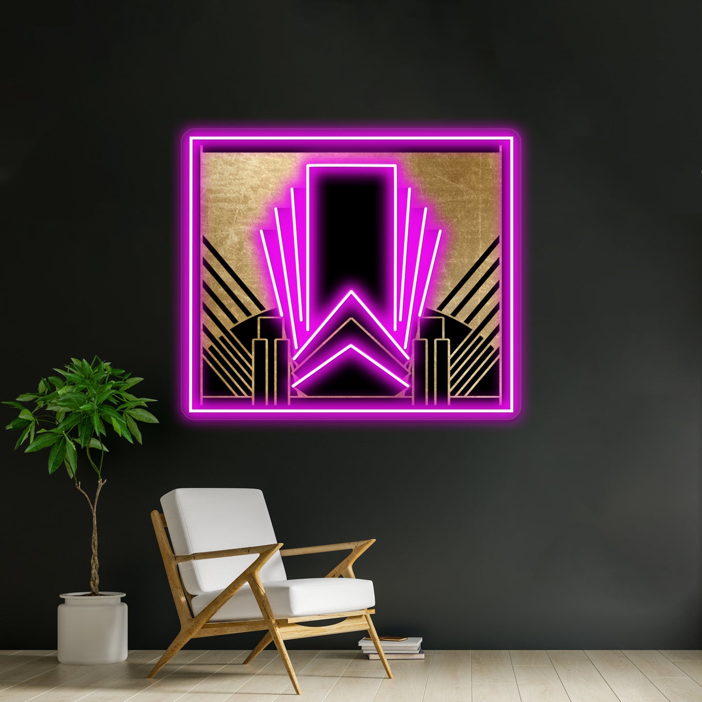 Art Deco Design Wall Artwork Neon Signs