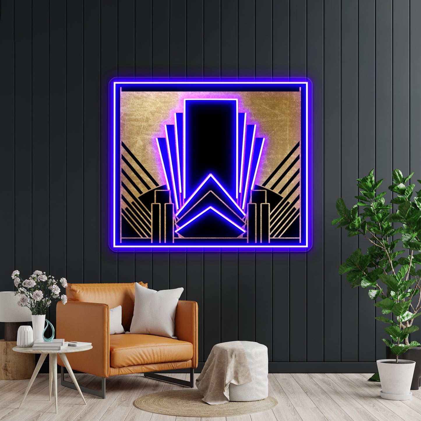 Art Deco Design Wall Artwork Neon Signs