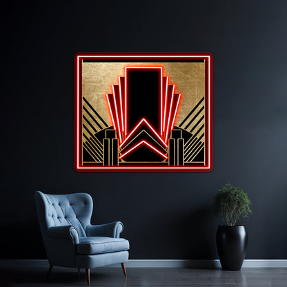 Art Deco Design Wall Artwork Neon Signs