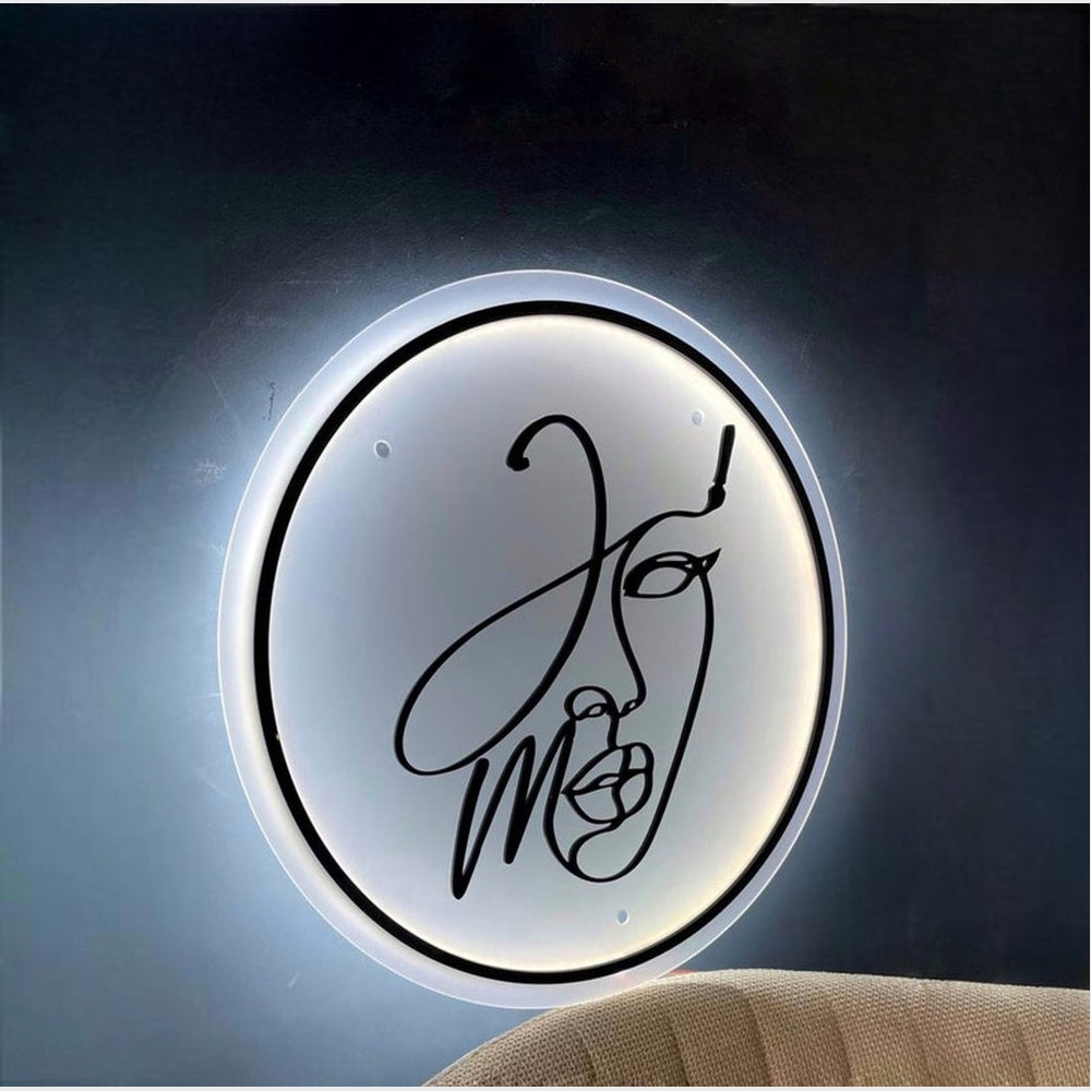 Art Face Acrylic Business Logo Sign