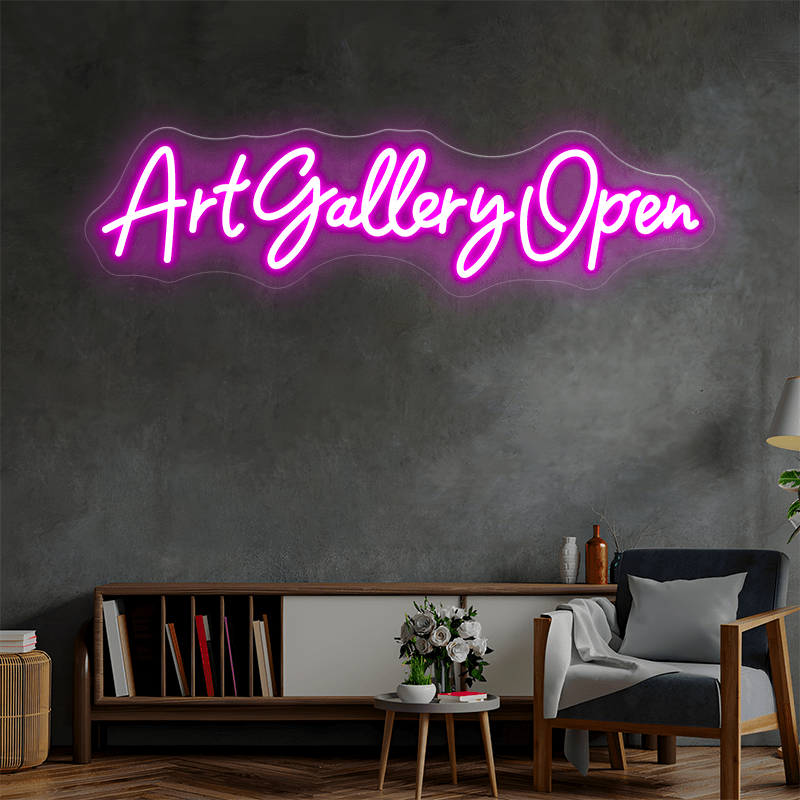 ART GALLERY OPEN - B Custom Neon Sign - Shineneon