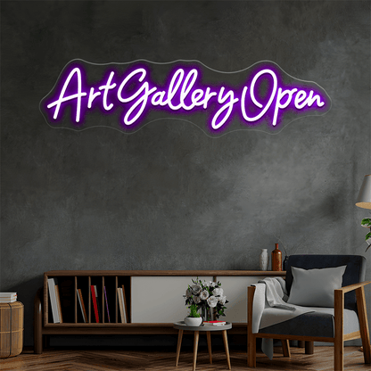 ART GALLERY OPEN - B Custom Neon Sign - Shineneon