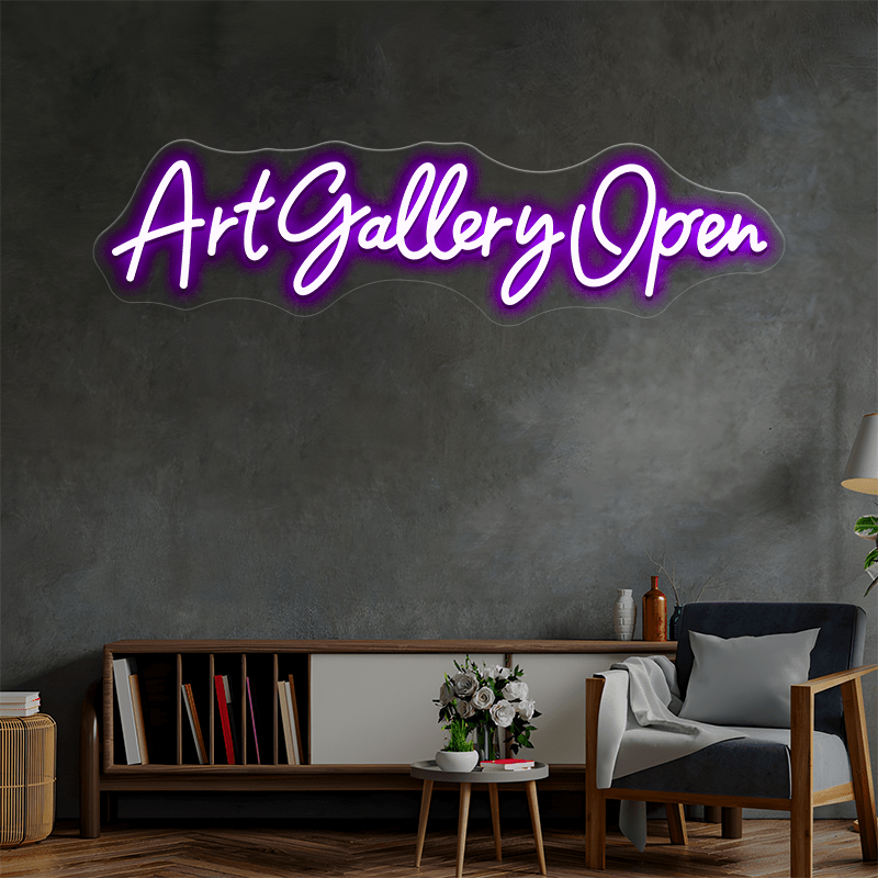 ART GALLERY OPEN - B Custom Neon Sign - Shineneon