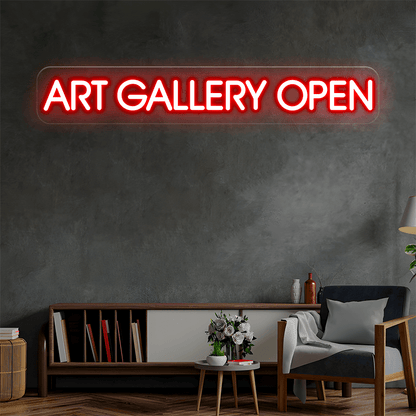ART GALLERY OPEN Custom Neon Sign - Shineneon