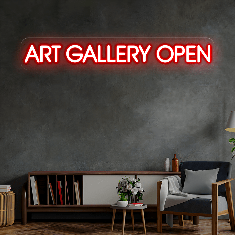 ART GALLERY OPEN Custom Neon Sign - Shineneon