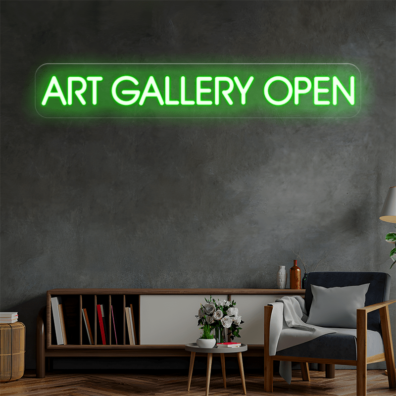 ART GALLERY OPEN Custom Neon Sign - Shineneon