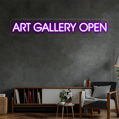 ART GALLERY OPEN Custom Neon Sign - Shineneon
