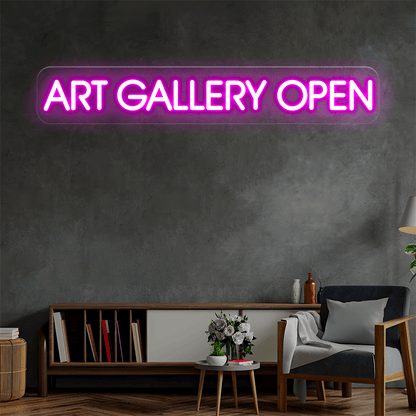 ART GALLERY OPEN Custom Neon Sign - Shineneon
