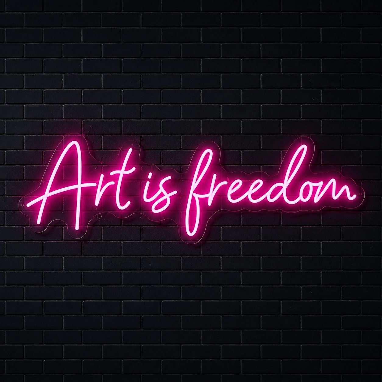 Art Is Freedom Wall Decor LED Neon Sign - 01 Original Product Image