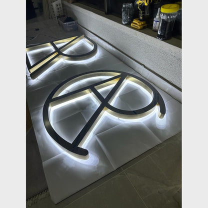 Art Letter R A 3D Backlit Channel Letters Led Light Sign - Shineneon