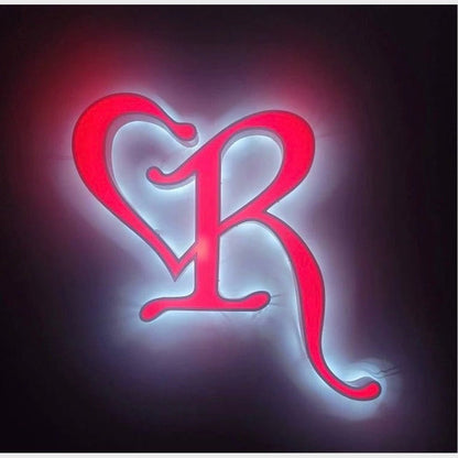 Art Logo R 3D Backlit Channel Letters Led Light Sign - Shineneon
