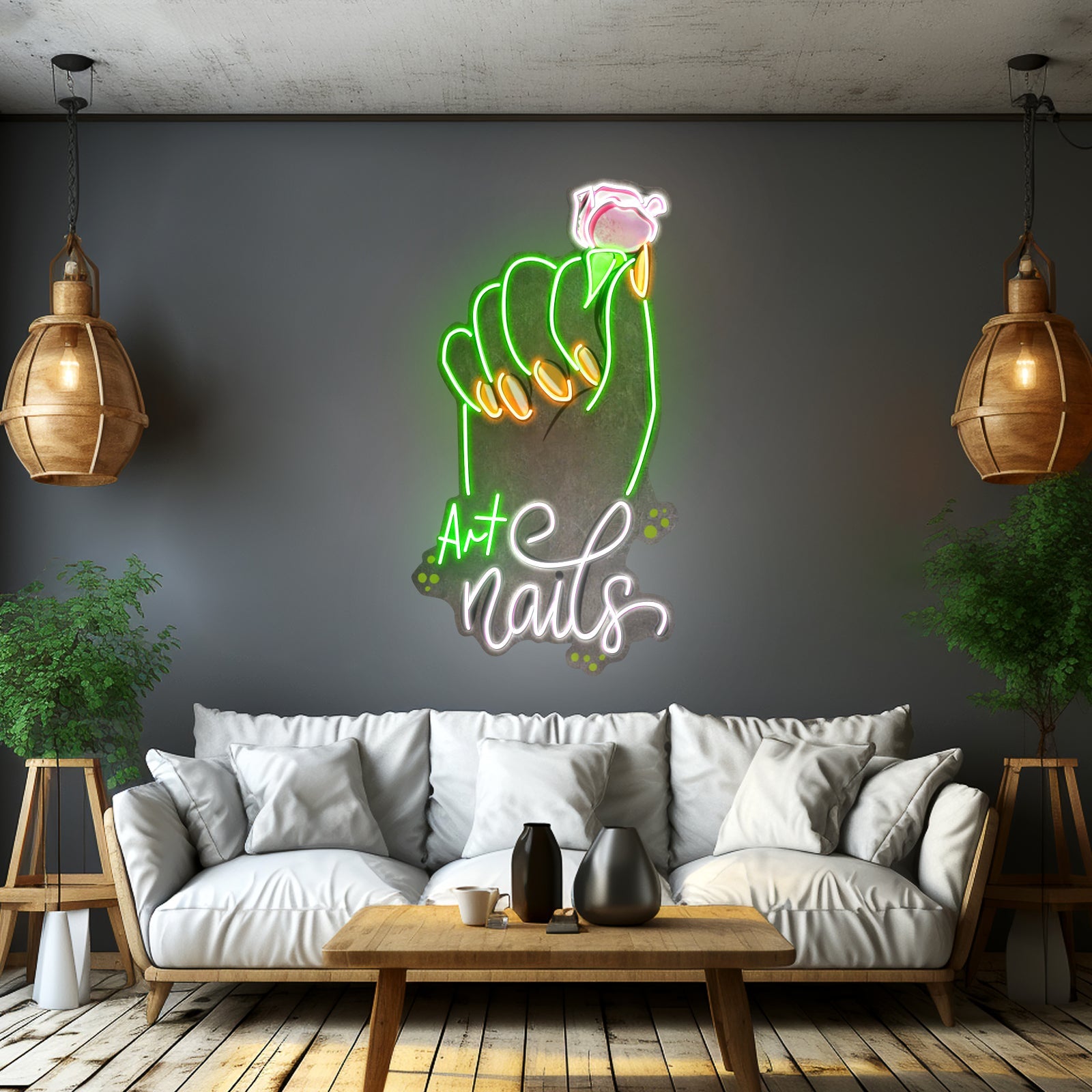 Art Nail Led Neon Sign Light Custom Led Signs - Shineneon