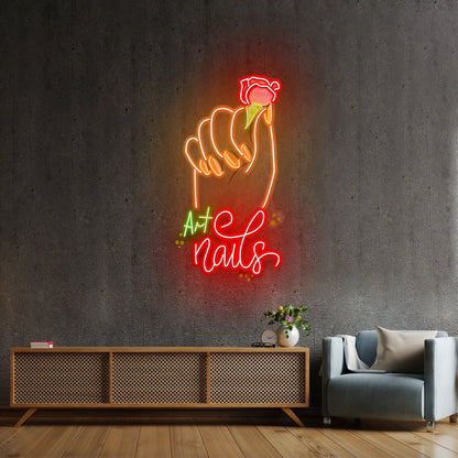 Art Nail Led Neon Sign Light Custom Led Signs - Shineneon