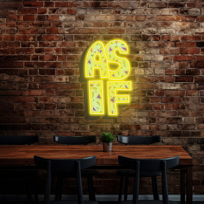 As If 90s Neon Signs For Neon Sign Wall Art - Shineneon