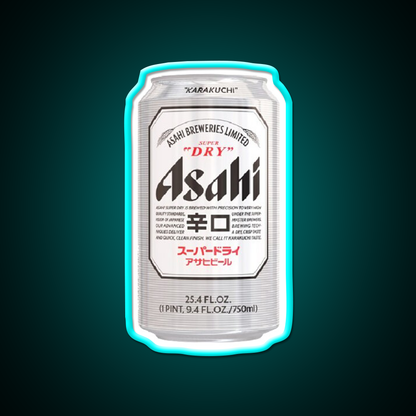 Asahi Super Dry Beer Bar Decor Led Neon Sign Rgb Color - Size and dimension reference