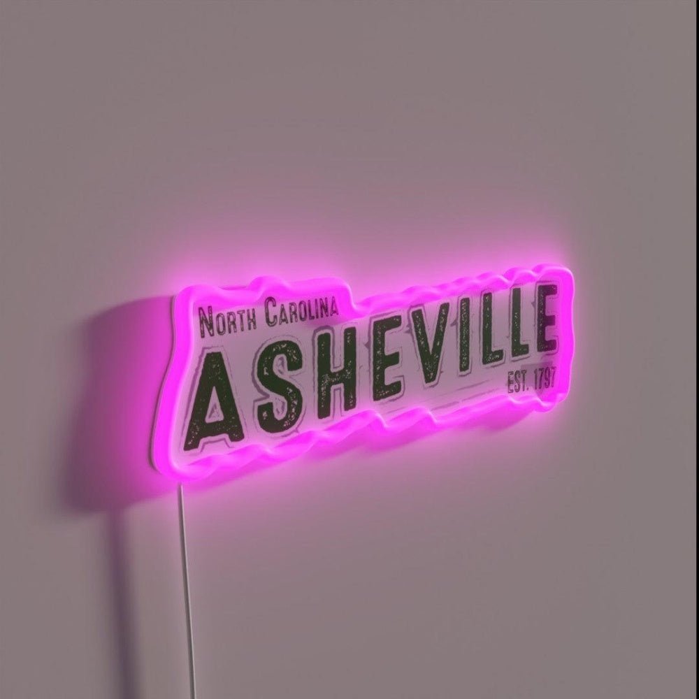 Asheville North Carolina Rgb Led Neon Sign - Shineneon