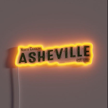 Asheville North Carolina Rgb Led Neon Sign - Shineneon