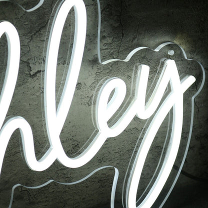 Ashley White Name Led Neon Sign - Shineneon