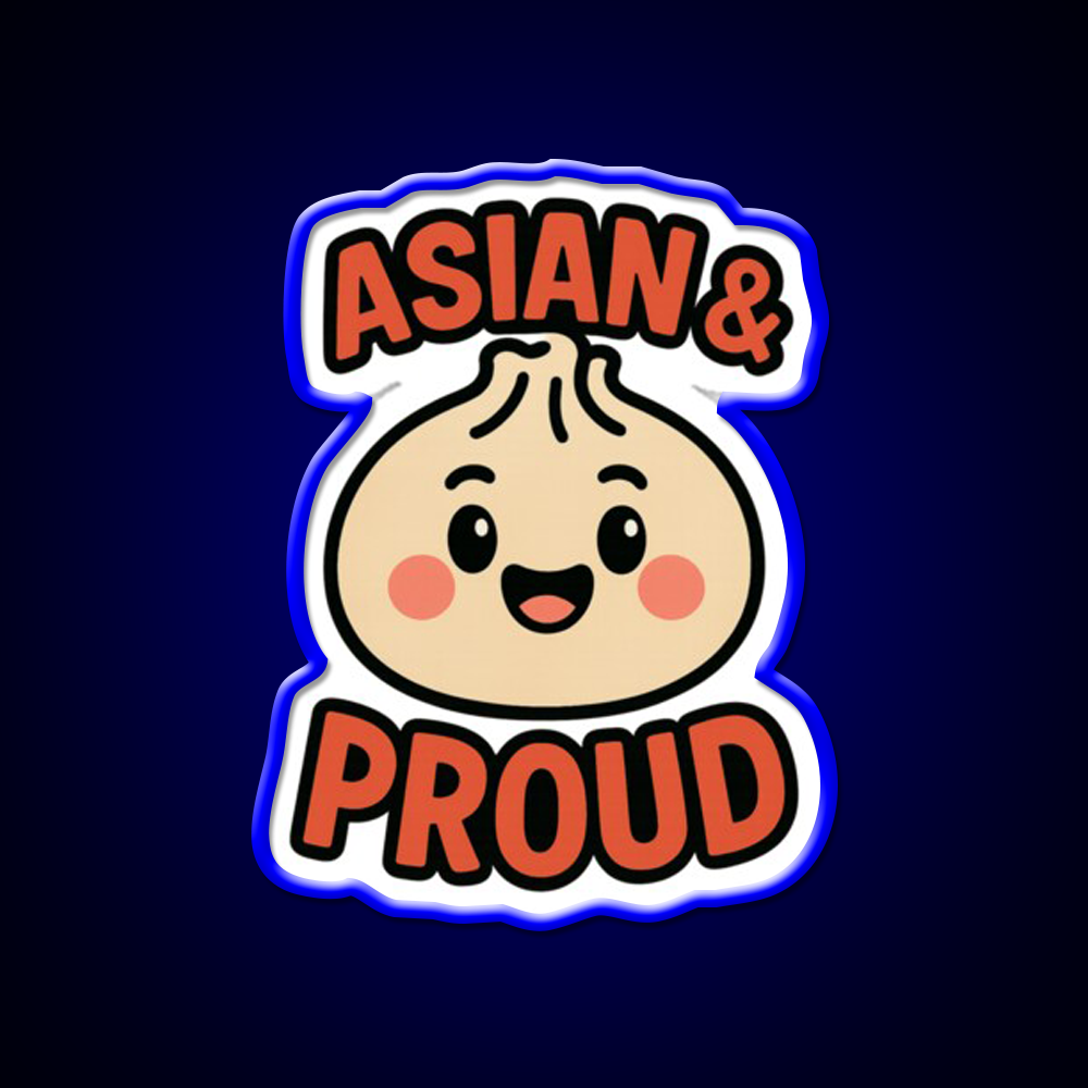 Asian Dumpling Character For Aapi Month Pride Asian Cultural Led Neon Sign Rgb Color - LED neon sign view 5
