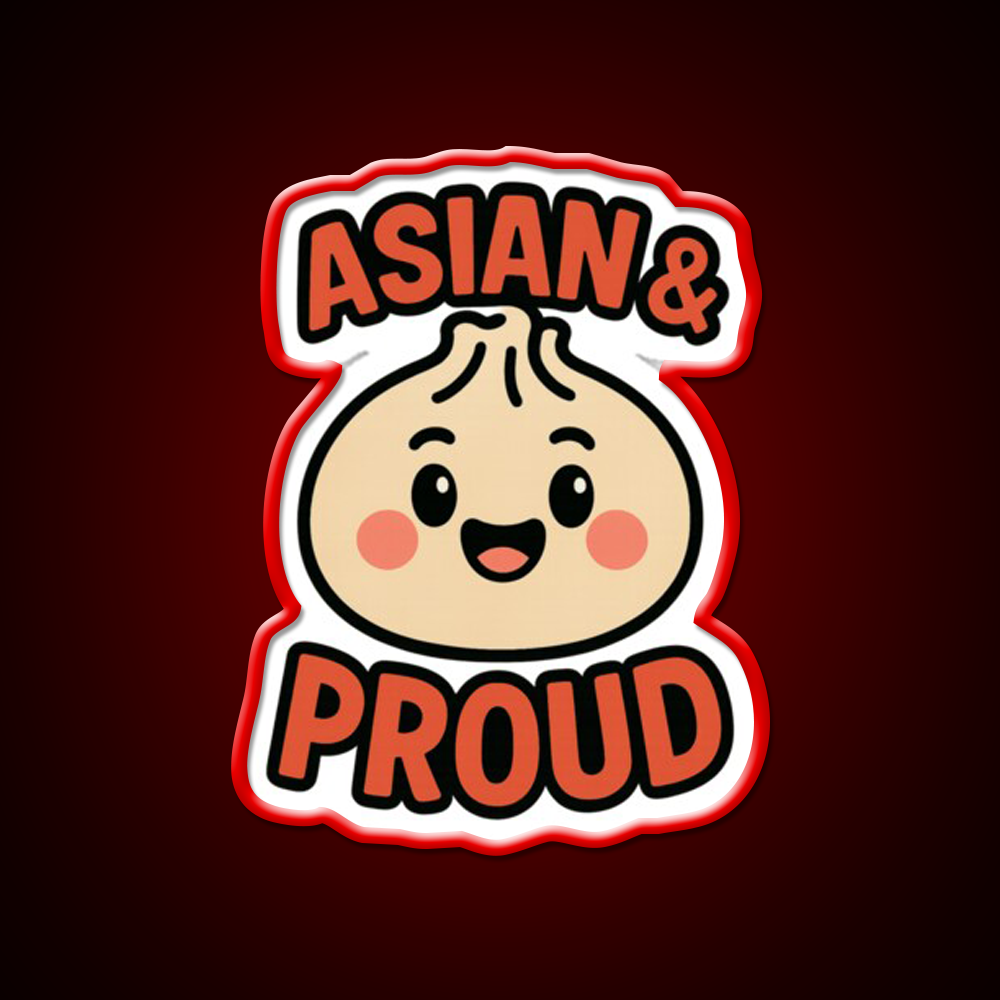Asian Dumpling Character For Aapi Month Pride Asian Cultural Led Neon Sign Rgb Color - LED neon sign view 10
