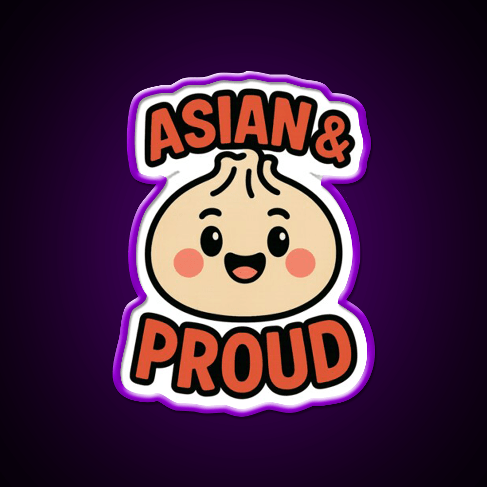 Asian Dumpling Character For Aapi Month Pride Asian Cultural Led Neon Sign Rgb Color - Shineneon