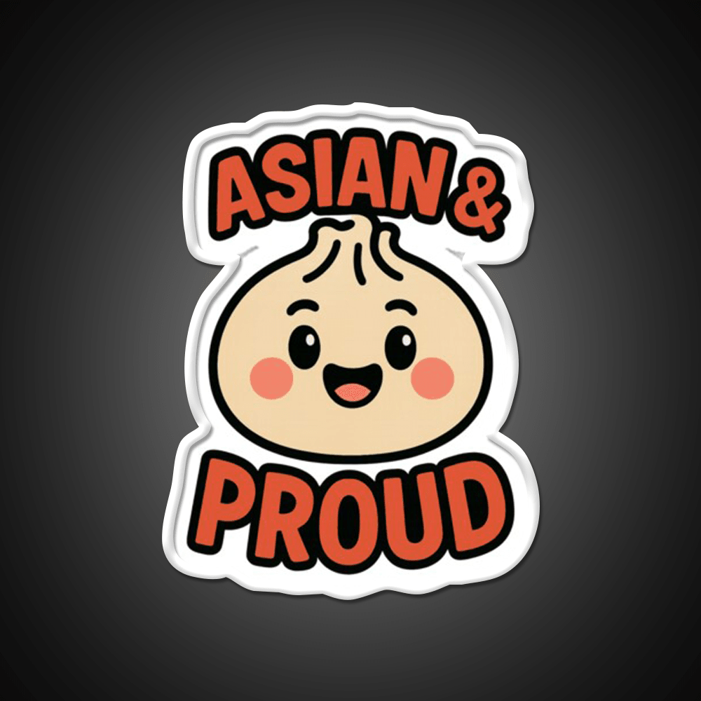 Asian Dumpling Character For Aapi Month Pride Asian Cultural Led Neon Sign Rgb Color - Shineneon