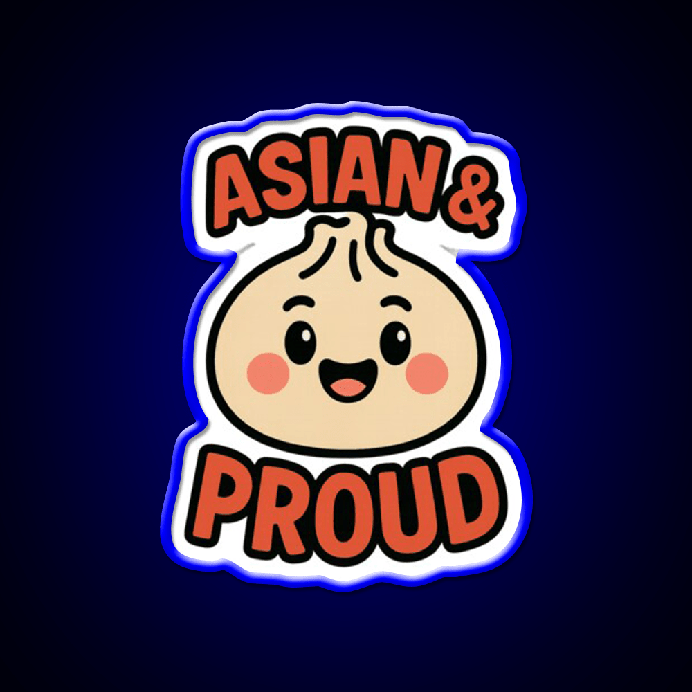 Asian Dumpling Character For Aapi Month Pride Asian Cultural Led Neon Sign Rgb Color - Shineneon