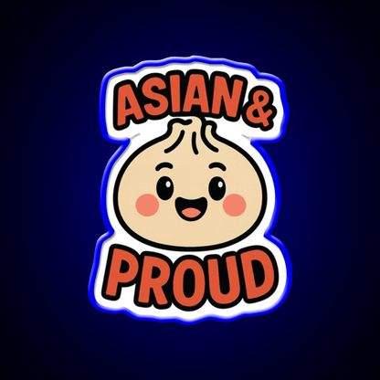 Asian Dumpling Character For Aapi Month Pride Asian Cultural Led Neon Sign Rgb Color - Shineneon