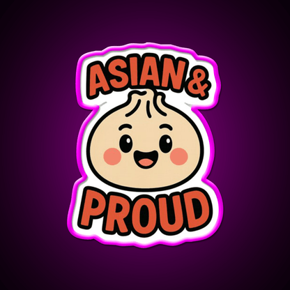 Asian Dumpling Character For Aapi Month Pride Asian Cultural Led Neon Sign Rgb Color - Shineneon