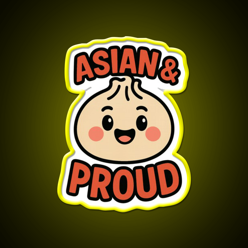 Asian Dumpling Character For Aapi Month Pride Asian Cultural Led Neon Sign Rgb Color - Shineneon
