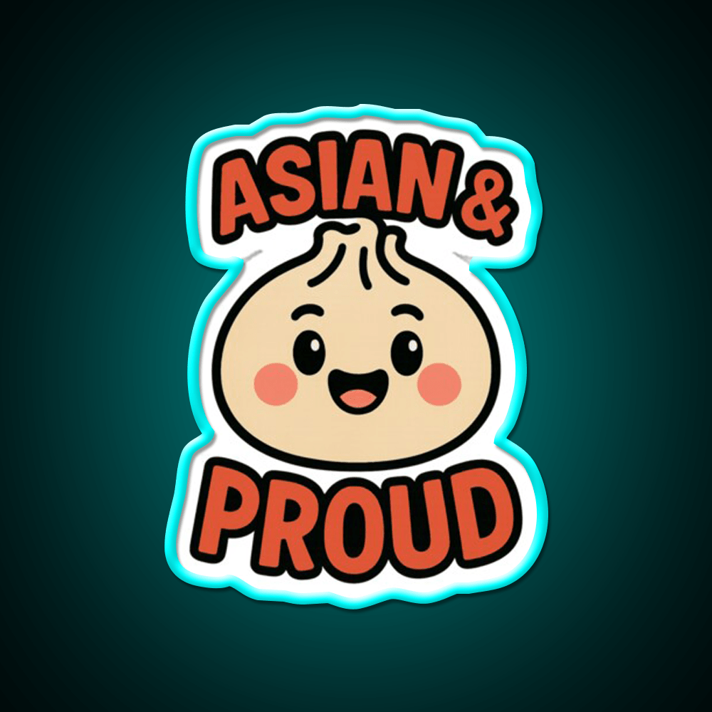 Asian Dumpling Character For Aapi Month Pride Asian Cultural Led Neon Sign Rgb Color - Shineneon