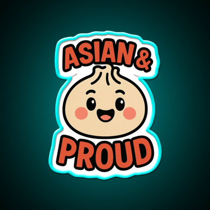 Asian Dumpling Character For Aapi Month Pride Asian Cultural Led Neon Sign Rgb Color - Shineneon