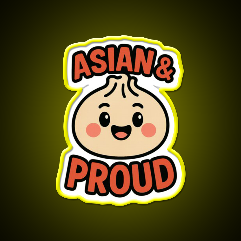 Asian Dumpling Character For Aapi Month Pride Asian Cultural Led Neon Sign Rgb Color - LED neon sign view 7