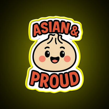 Asian Dumpling Character For Aapi Month Pride Asian Cultural Led Neon Sign Rgb Color - LED neon sign view 7