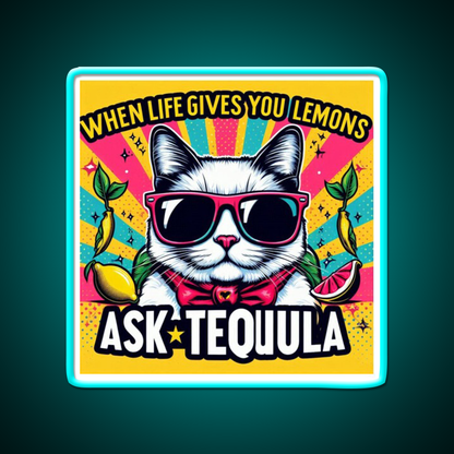 Ask Tequila Led Neon Sign Chinese Food Rgb Color - Size and dimension reference